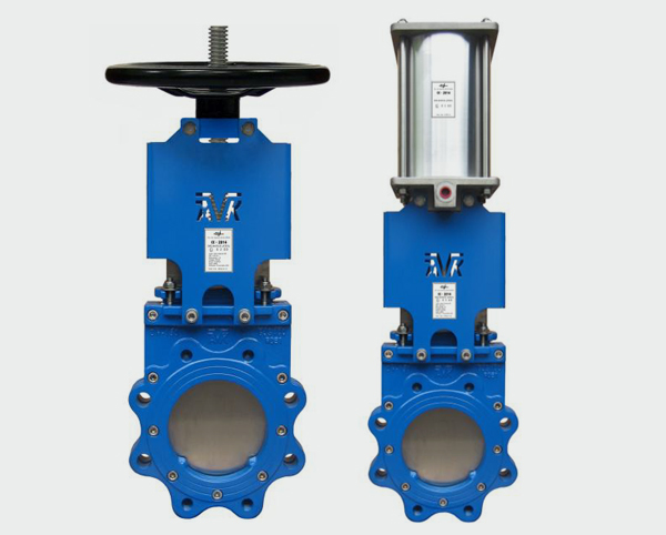 CYL XD PRE SERIES 702 BI-DIRECTIONAL KNIFE GATE VALVES With handwheel or Pneumatic Actuator 